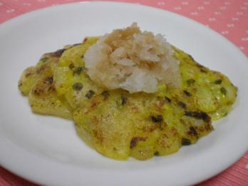 大根入りカレーマヨ餅写真