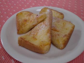 オレンジトースト写真