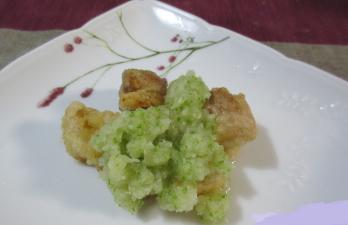 揚げ鶏の緑酢がけ写真